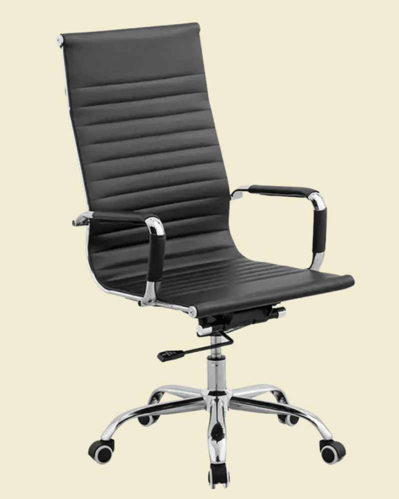 Eames chair, executive chair, high back chair, PU leather office chair, premium office chair, ergonomic chair, imported chair, SitRight chair, leather executive chair