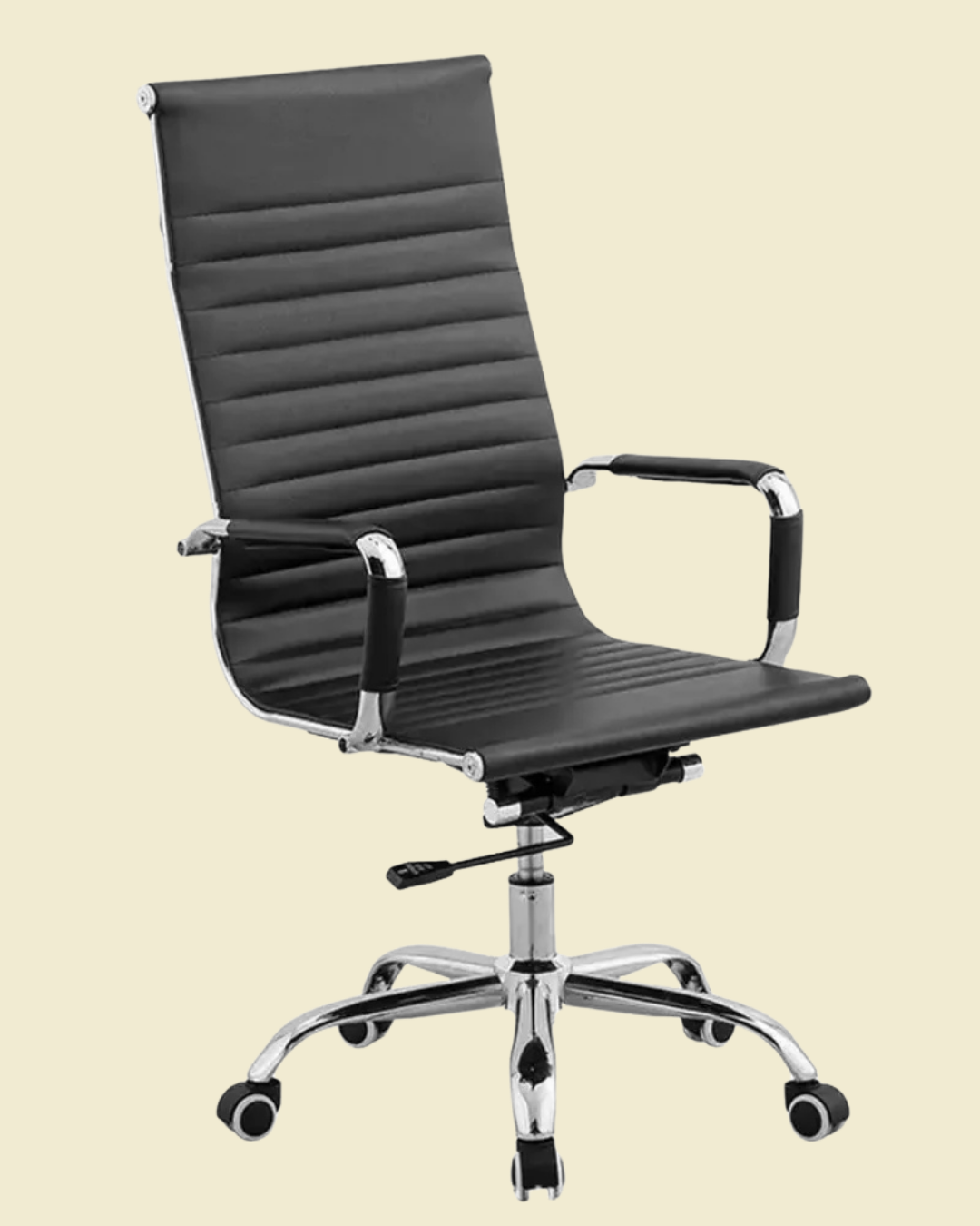 Eames chair, executive chair, high back chair, PU leather office chair, premium office chair, ergonomic chair, imported chair, SitRight chair, leather executive chair