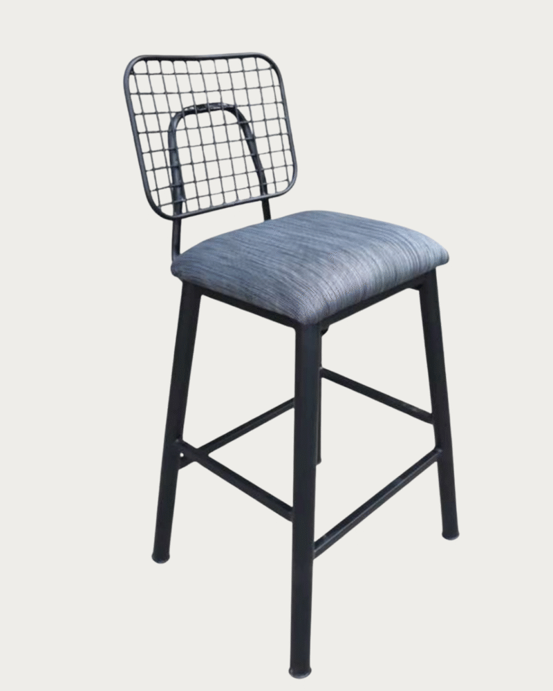 metro stool chair, industrial cafe stool, high cafe stool